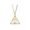 Joyería Transfronteriza Europea y Americana Harry Potter Reliquias de la Muerte Piedra de la Resurrección Colgante Collar Triangular Giratorio