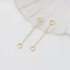 Acessórios para joias artesanais diy brincos de 9 pinos dupla ponta material para franjas brincos haste de conexão atacado de fábrica mulheres