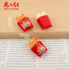 Serie de Rollos de Carne con Queso Hechos a Mano DIY Pegamento de Crema Joyería de Resina Accesorios para el Cabello Colgante Estuche para Teléfono Móvil Colgante
