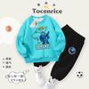 Conjunto de Moletom Infantil de Desenho Animado Primavera & Outono 2024 Nova Moda Roupa Esportiva Infantil da Moda