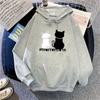 Cross-border Novo forro de lã com capuz feminino com capuz outono e inverno novo all-match desenho animado gato estudante plus size solto casual top