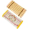Almohada de bambú, con estampado de mahjong, hueca y transpirable, almohada de esterilla refrescante, adecuada para saunas, soporte para el cuello, cuentas de masaje, para una persona, almohada refrescante para el verano