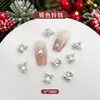 Acessórios para Unhas Sino de Natal Série de Natal Sino Dourado e Prateado Acessórios Versáteis de Liga para Unhas