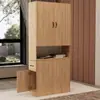 Prateleira de Gaveta para Armário Estreito, Armário de Sala de Estar, Armário de Armazenamento, Armário Vertical para Diversos, Estante de Livros, Modelo Estreito