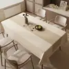Mantel estilo madera natural, impermeable y resistente al aceite, tapete de mesa sin lavado, lujo ligero con un ambiente de alta gama, mantel rectangular para mesas de centro