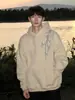 Nueva Sudadera con Capucha Estilo Chino Estilo Nacional para Hombre 2024 Otoño e Invierno Nueva Chaqueta Casual Suelta Pesada Estilo Americano de Alta Gama