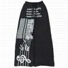 Pantalones Rectos Casuales Sueltos Estampado de Letras de Dibujos Animados Elástico con Cordón Tendencia de Moda Vintage High Street Otoño