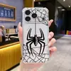 Fabricación y venta al por mayor de fundas para iPhone 15 Pro Max populares y de moda con araña pintada con pintura UV y fundas para iPhone 17