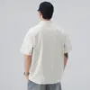 Roupas Masculinas Xintang 2026 Verão Nova Camisa Polo Masculina de Manga Curta com Gola Reversível e Textura Jacquard, Estilo Casual
