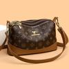 2024 Nova Bolsa Feminina de Couro Macio Bolsa de Ombro de Alta Qualidade Grande Capacidade Bolsa Feminina de Meia-idade Bolsa de Mãe Simples e Combinada Bolsa Crossbody