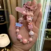 Cadena para Teléfono de Dibujos Animados Linda Llavero de Cuentas Hecho a Mano Dopamina Correa de Muñeca Colgante Accesorio para Bolso para Niñas Pequeñas