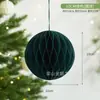 Decoraciones Navideñas Bola de Panal Papel Árbol de Navidad Plegable Escritorio Adornos de Árbol de Navidad Colgantes de Árbol de Navidad Transfronterizos