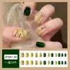 Uñas postizas estampadas cortas, medianas y largas de fábrica, con diseño de armadura, productos terminados en caja, venta al por mayor, se pueden personalizar según muestras