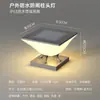 Luminária de Cabeça Solar para Coluna em Aço Inoxidável, Lâmpada de Jardim à Prova d'Água para Exterior, Lâmpada Elétrica para Coluna de Portão de Vila de Jardim, Lâmpada de Cerca