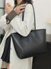 Bolsa Tote de Comércio Exterior Novo Estilo Simples Cor Sólida Grande Capacidade Bolsa de Mão Feminina Para Deslocamento e Saídas Versátil Moda Bolsa de Ombro