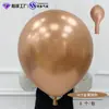 Balões Metálicos 5 polegadas 10 polegadas 12 polegadas 18 polegadas Redondos de Látex Cromado Dourado para Decoração de Sala de Casamento e Festa
