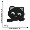 Comercio Exterior Más Vendido Original Lindo Serie de Gatos Negros Pegatinas Bordadas Dibujos Animados Parche DIY Pegatinas Accesorios Autoadhesivos Pegatinas de Tela