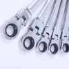 Llave de Carraca Giratoria, Juego de Llaves de Doble Propósito Rápidas, Juego Completo de Herramientas para Ferretería, Herramienta de Reparación de Máquinas de Boca Abierta, Herramienta Manual