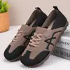 Zapatos Casuales Ligeros de Tela Tejida Suave de Suela Suave para Mujer, Estilo Primavera Transfronterizo, TEMU, con Cordones, Moda, Zapatos Estilo Forrest Gump, Retro, Zapatos de Entrenamiento Alemanes