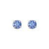 Pendientes de Plata Pura 990 con Circonita Azul para Mujer, Pendientes para Piercing, Pendientes Delicados y Versátiles 9795Y