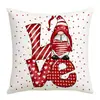 Nuevo Cojín de Sofá de Lino Estampado para el Día de San Valentín de Amazon Transfronterizo Temu Funda de Almohada para el Hogar