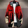 Cardigan con capucha y cremallera suelta para hombre, chaqueta de algodón, 3D digital, sin riesgos, nuevo, independiente de Temu, para hacer tú mismo con imágenes