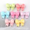 Acessórios de resina estilo coreano laço laço acessórios de cabelo adorno de cabeça clipe BB material caixa de armazenamento DIY acessórios de patch atacado