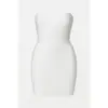 Vestido Dulce de Calle Estilo Ins Color Sólido Color Puro Corte Limpio Ajustado Sexy Escote Bajo Nicho