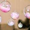 Bola de Natal transfronteiriça bola de plástico transparente bola criativa de casamento bola oca de PS bola acrílica bola decorativa de Natal para pendurar