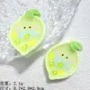 Tazas y Platos de Dibujos Animados Lindos Accesorios de Resina Bandeja de Pegamento de Frutas Caja de Teléfono Móvil DIY Pasador Joyería Agujero Paquete de Material para Zapatos