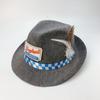 Sombrero de Fieltro Alemán Oktoberfest Personalizado por el Fabricante, Sombrero de Jazz, Sombrero de Fieltro No Tejido con Pluma Real, Sombrero de Escenario
