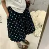 Atuendos de Estilo Coreano para Niñas Primavera-Verano 2026: Pantalones Falda Florales Adelgazantes de Lunares Únicos, Falda Media Versátil y Favorecedora para Mujer