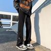 Pantalones Casuales para Hombre Verano Nuevo Estilo Americano Vibe High Street Cremallera Abertura Pantalones Marca de Moda Sueltos Rectos para Hombre