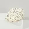 Gorra Infantil de Primavera y Verano Estampado de Oso de Dibujos Animados Gorra de Béisbol de Moda para Niños y Niñas Gorra Británica Casual