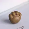 Cura Sândalo Pequeno Bonito Desenho Animado Garra de Gato Chaveiro Pingente Jóias Rosewood Pequena Bola DIY Acessórios