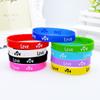 Pulsera de la NBA con el logo de Kobe James, Curry e Irving, pulsera deportiva de silicona para la mano, joyería al por mayor