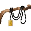 Nuevo Estilo Colgante Vajra Mantra de Vidrio Redondo Ovalado de Plástico Colgante Collar Gran Compasión Nudo Fijo Regalo Budista