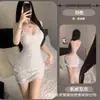 Lencería Gato Nocturno Sexy Nuevo Estilo Camisola Encaje Hueco Adelgazante Bodycon Puro Deseo Chica Caliente Vestido Ajustado Moldeador de Cadera