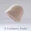 Chapéus de Cashmere Quentes e Espessos para Outono e Inverno para Homens e Mulheres, Chapéus Casuais Versáteis na Moda, Chapéus com Proteção para Ouvido, Chapéus de Tricô, Chapéus Baotou para o Frio