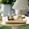 Tetera de vidrio de borosilicato alto con infusor de té verde y filtro, juego de té kung fu, tetera floral para infusión en frío, tetera individual