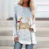 Camiseta de manga larga con cuello redondo y estampado digital 3D para mujer, moda transfronteriza de comercio exterior europeo y americano 2021