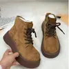Botas Populares de Suela Gruesa para Mujer 2025 Invierno Nuevos Zapatos de Algodón con Mayor Calidez Forrados de Borrego Piel de Ante Lana Botas de Nieve