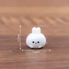 Vaporera de animales en miniatura para micro paisajismo, simulación creativa, juguete de comida, decoración de casa de muñecas DIY y figuras en miniatura