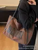 Bolsa de Clase para Estudiante Universitario para Mujer Otoño e Invierno 2025 Nueva Tendencia Retro Versátil Bolso de Hombro para Viajes Diarios Bolso Tote de Alta Gama