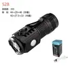 Linterna Monstruo de Tres Ojos Luz Fuerte Nuevo Producto Transfronterizo Cañón de Acero Pequeño Ultra Brillante Linterna LED Lateral Recargable Mini Portátil