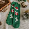 Calcetines para Dormir de Otoño e Invierno, Calcetines Gruesos de Coral Fleece, Calcetines Cálidos de Toalla, Calcetines Gruesos Navideños de Dibujos Animados, Calcetines para Dormir