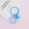 Llavero Colgante de Estrella de Cinco Puntas Transparente de Acrílico de Colores Estilo Ins para Bolsos de Mujer Accesorios de Adorno Colgante DIY Venta al por Mayor