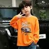 Camiseta infantil de manga comprida para bebê, roupa de outono, estilo fino, top para criança pequena, camiseta de baixo para menino, algodão puro de outono, camiseta estilo primavera e outono para menino