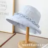 Sombrero de Pescador Dulce Floral Estilo Japonés para Mujer, Primavera y Verano, Moda de Alta Gama, Elegante, Ligero, Transpirable, Protección Solar, Sombrero de Sol de Moda