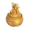 Venta al mayoreo del fabricante: Figuritas de Wu Cai Shen Zhao Gongming para sala de estar, diseñadas para atraer riqueza y buena fortuna, artesanías de metal, hechas a medida según imágenes o muestras proporcionadas
